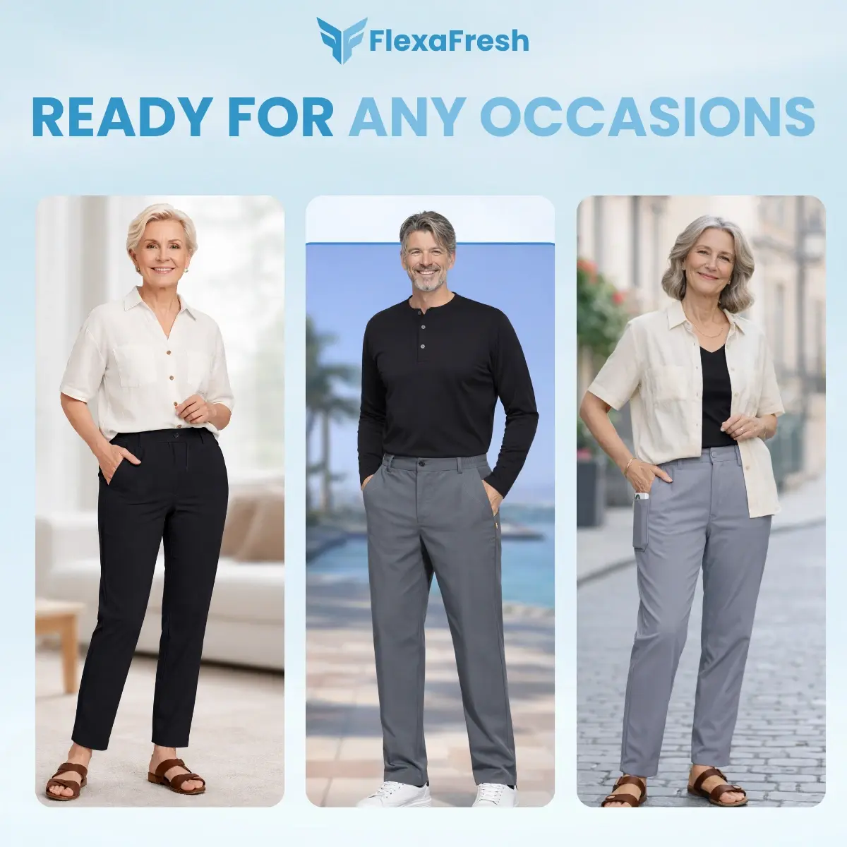 FlexaFresh - 70% OFF - Unisex's Ultra Stretch Ice Silk Comfort Casual Pants thumbnail 7